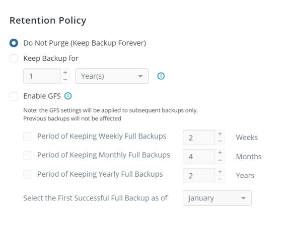 Store Backups for Long Periods of Time With GFS