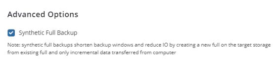 Save Time With Synthetic Full Backup