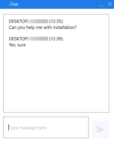 Chat During a Session