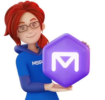 it girl with office backup icon