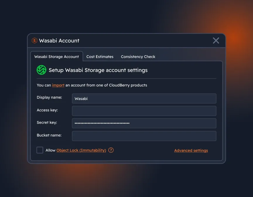 Encryption and storage destination