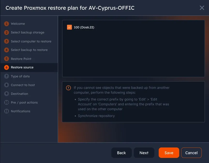 Monitor backup jobs