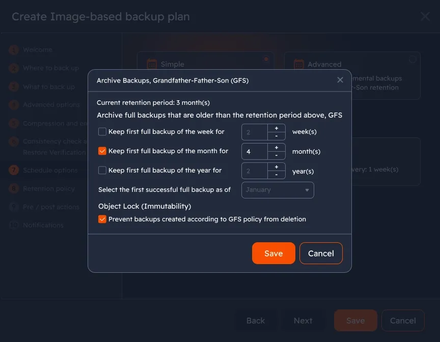 Ensure total backup protection with object lock