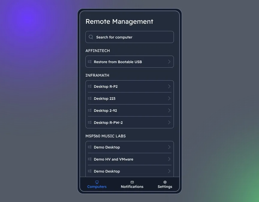 Mobile application