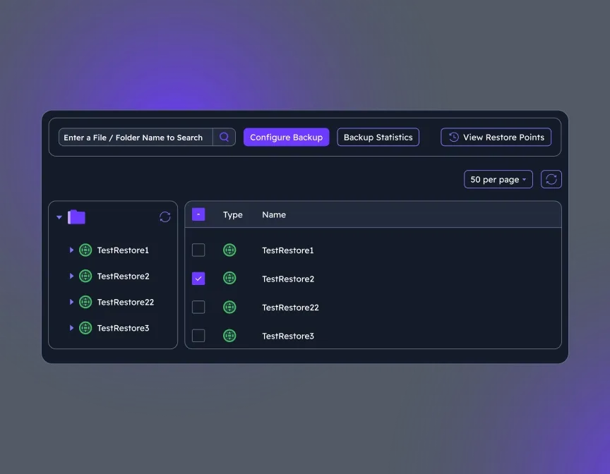 Create Backup Job for Selected Objects