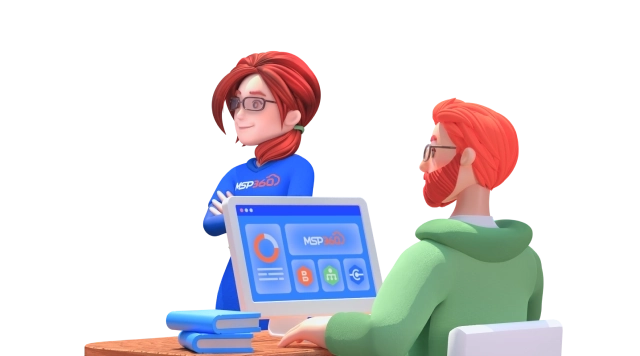 it-girl and it-guy with computer
