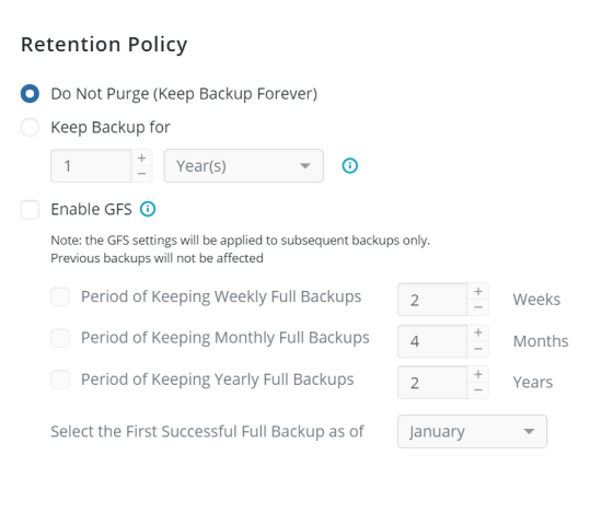 Store Backups for Long Periods of Time With GFS
