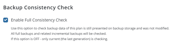 Ensure the Consistency of Backed-Up Files
