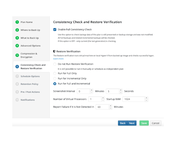 Ensure Recoverability With Consistency Check And Restore Verification