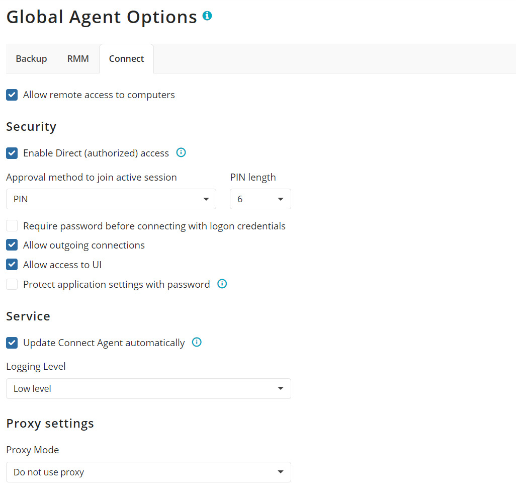 Centrally Managed Configurations