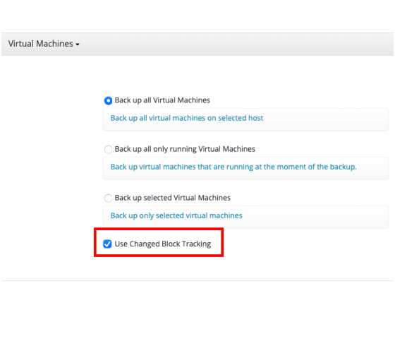 Changed Block Tracking For VMware