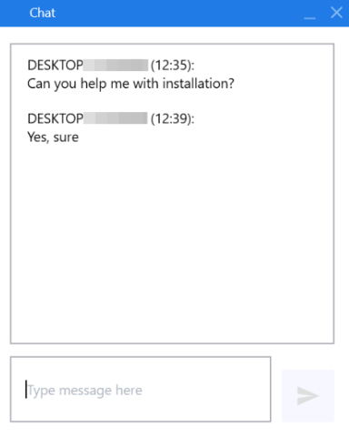 Chat During a Session
