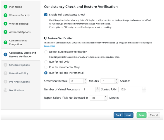 Ensure Recoverability With Consistency Check And Restore Verification