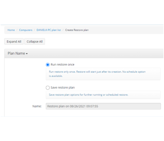 File-Level and Image-Based Restore