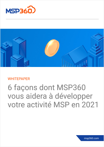 6 façons dont MSP360 vous aidera à développer votre activité MSP en 2022