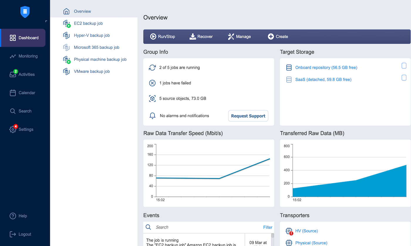 NAKIVO Backup and Replication - Paquetes complementarios | Synology Inc.