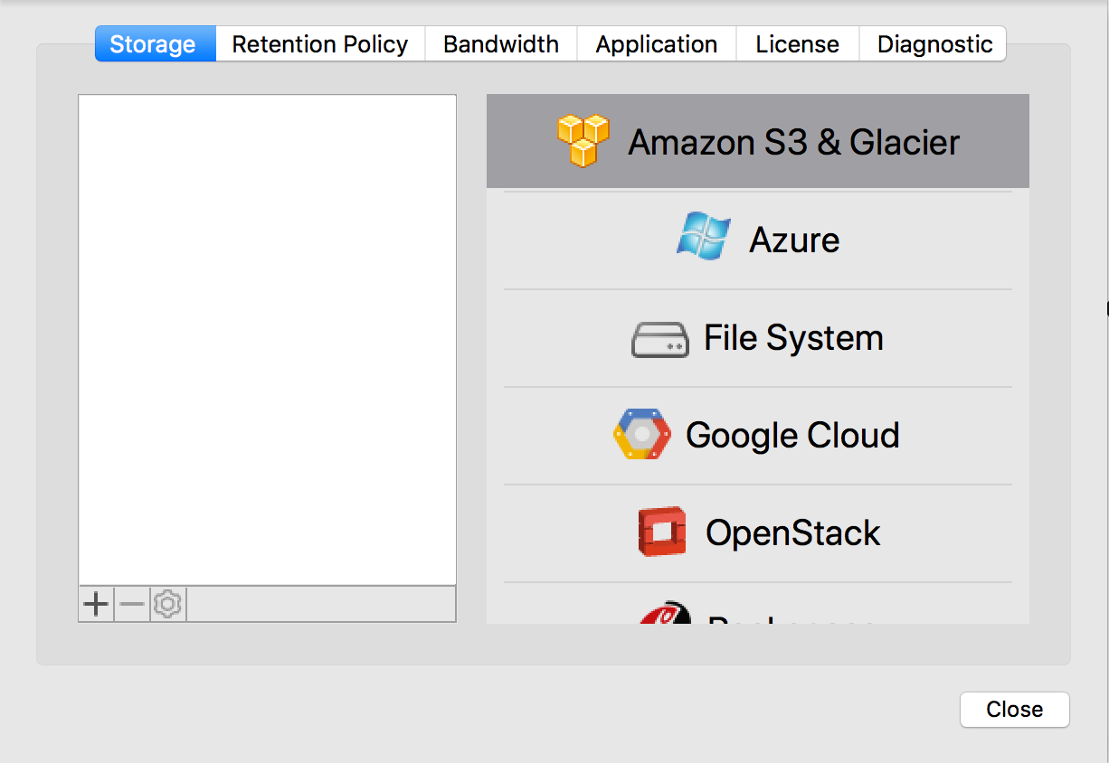 Support for S3-to-Glacier data transfer