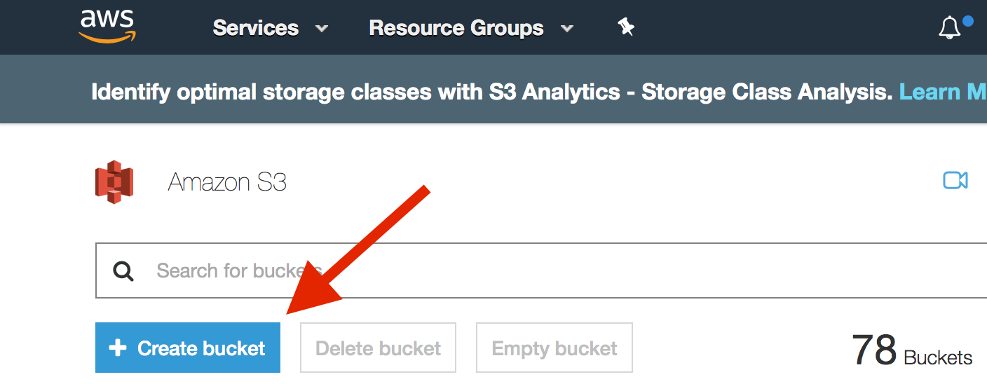 Create bucket