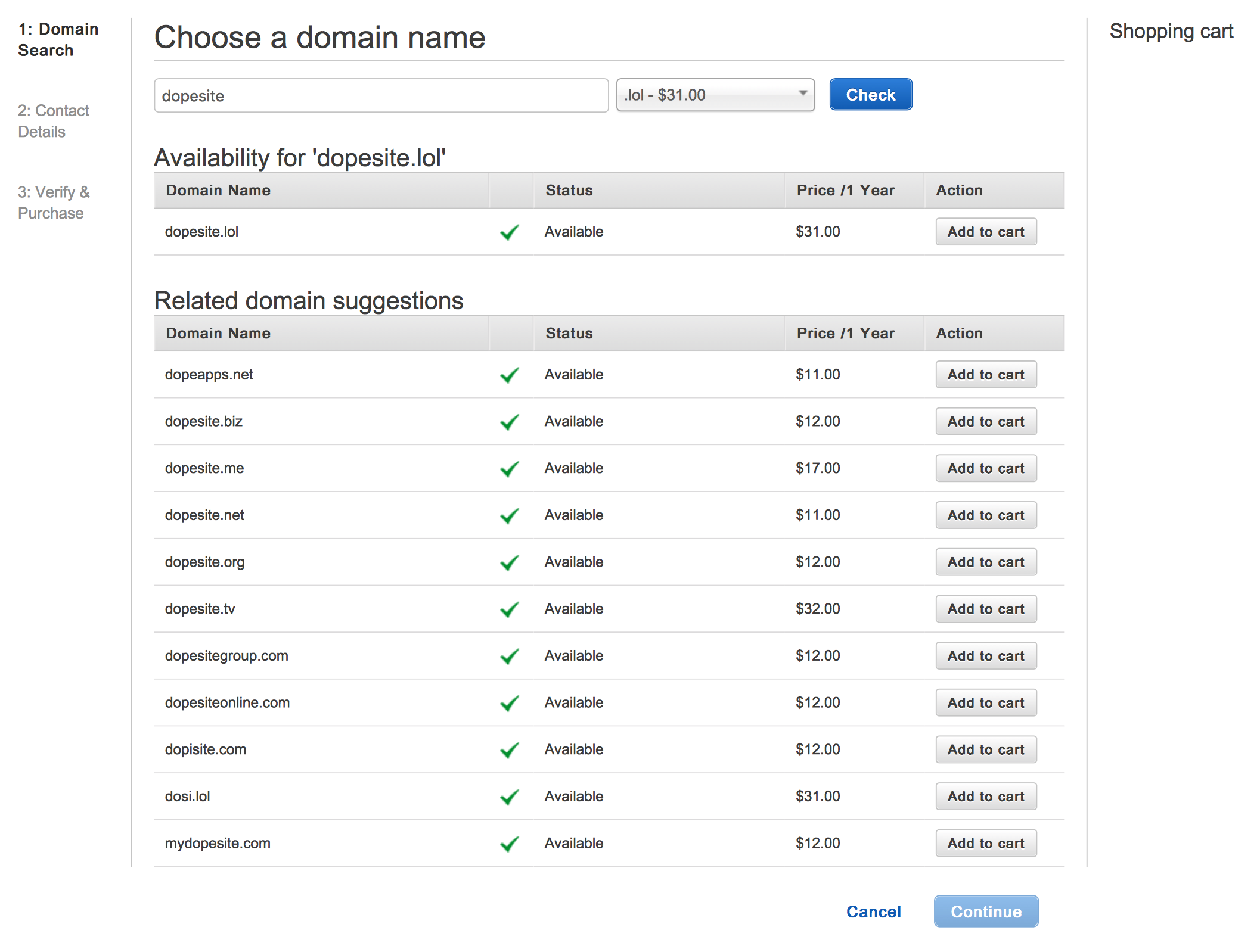 Register Domain 3 steps