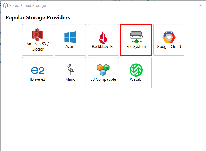 Local storage - MSP360