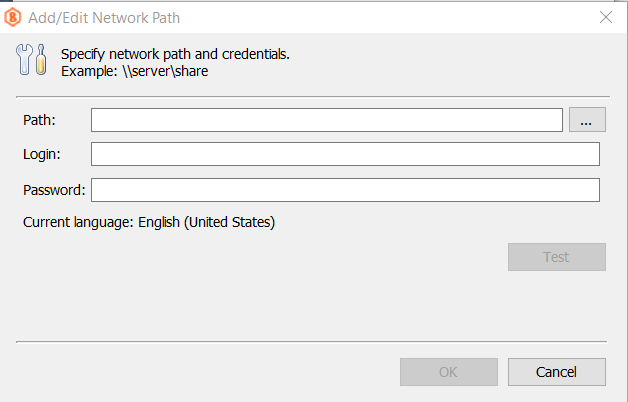 Edit network path