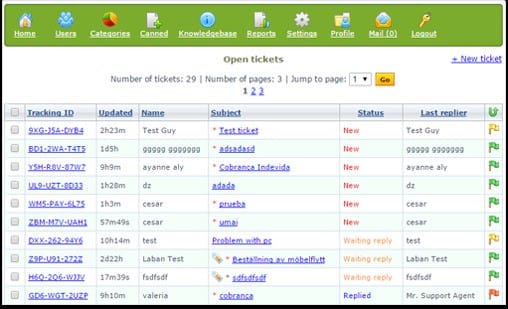 Hesk free helpdesk ticketing system - screenshot