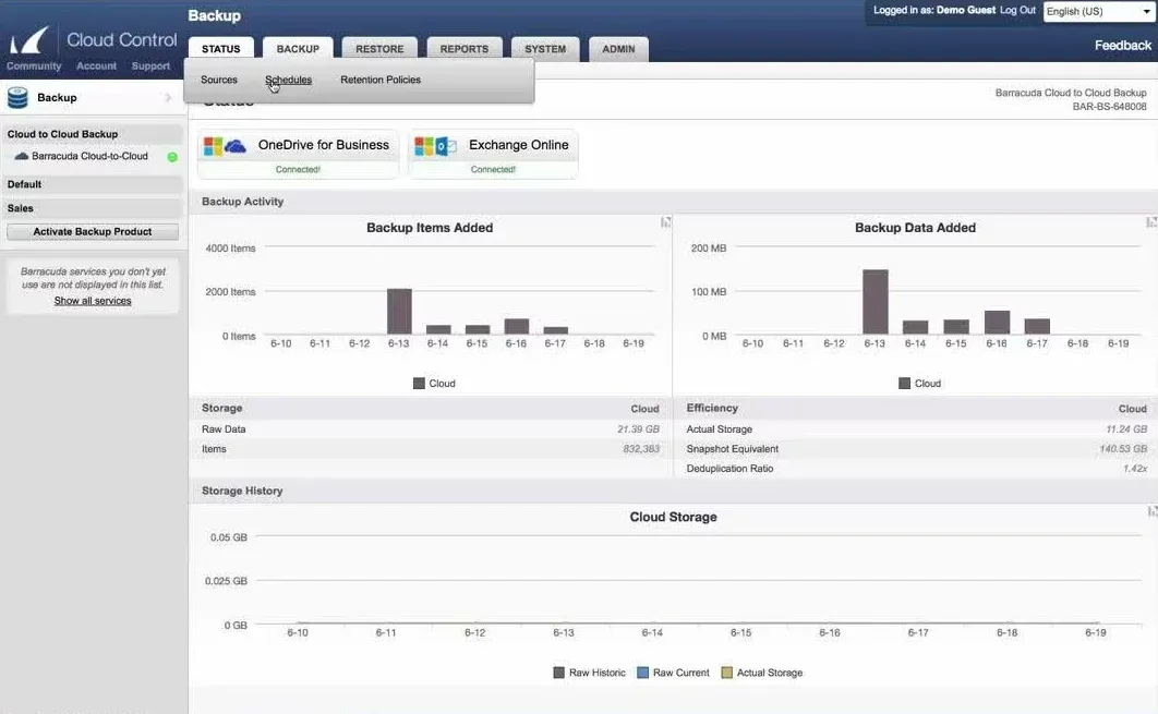 barracuda-backup-m365-interface