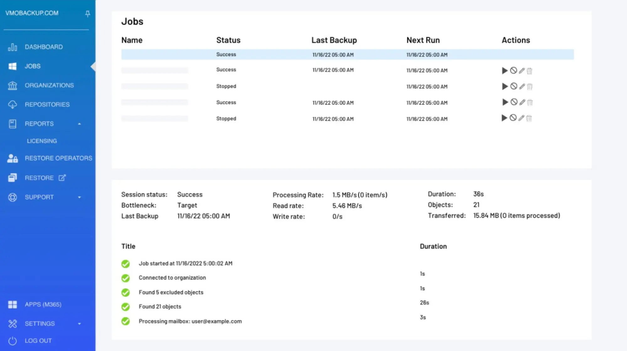 vmo-backup-m365-interface