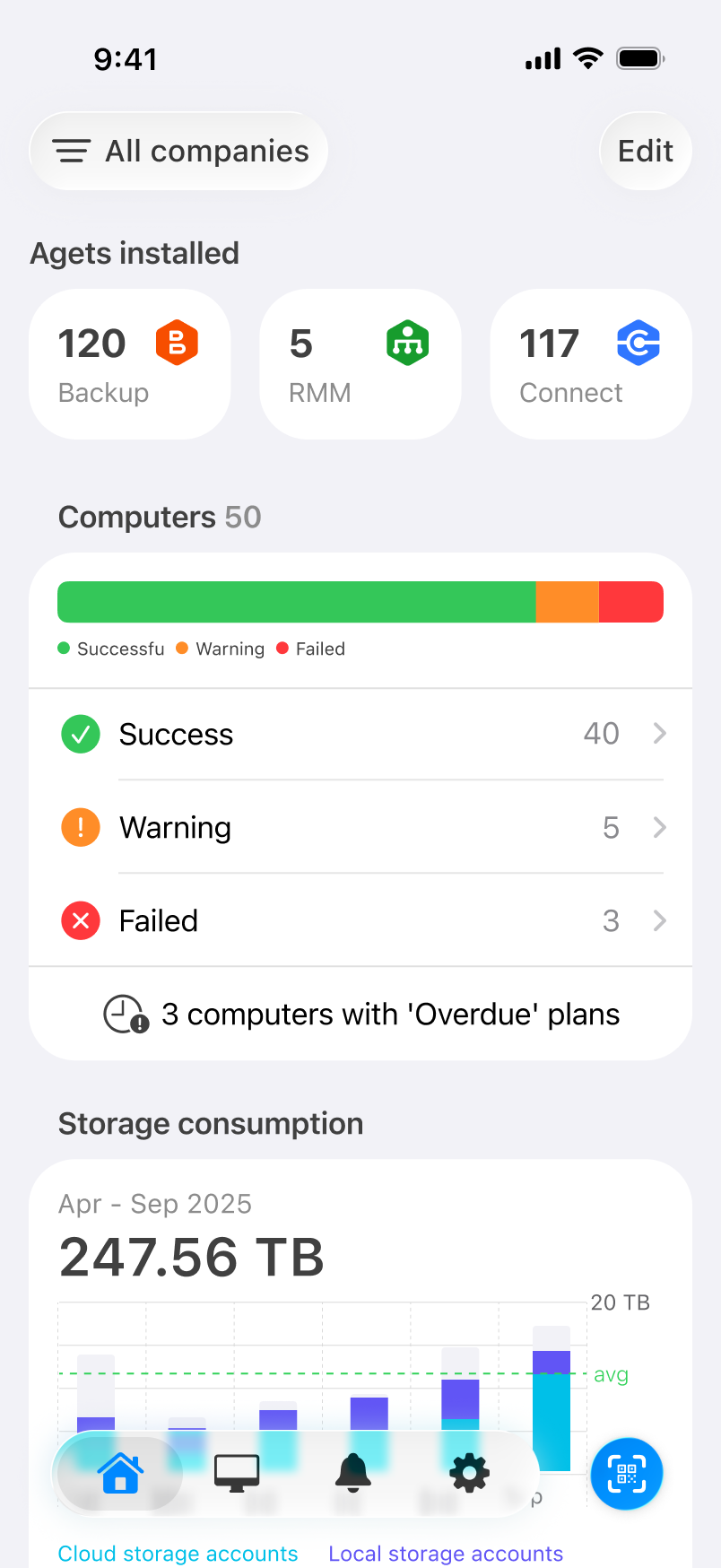 msp360 control app