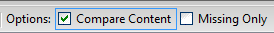 Compare content option