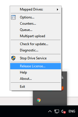 How to Release License in MSP360 Drive