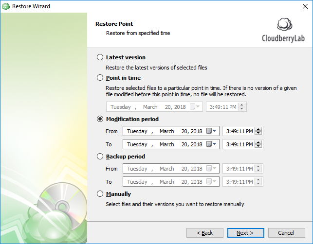 MS Exchange server restore