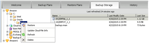 Oracle Restore