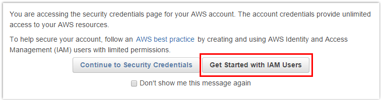 Retrieving AWS IAM Access Key Step 2