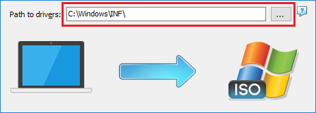 Specifying path to additional drivers for the bootable ISO