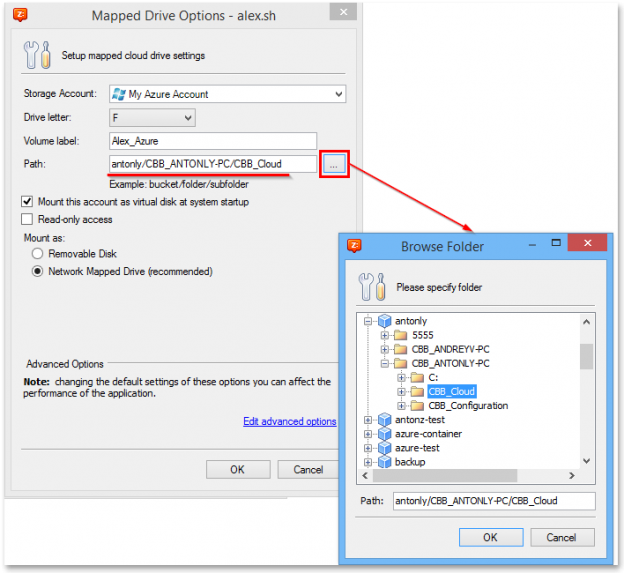 How to Use Microsoft Azure with MSP360 Drive