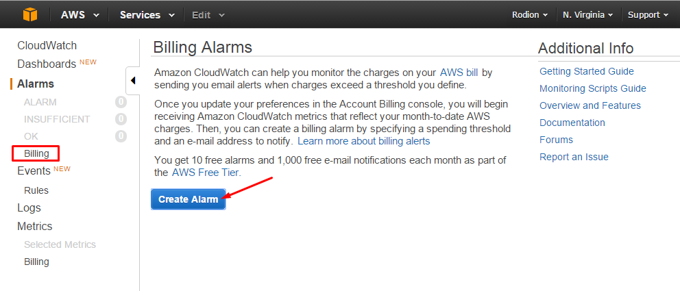 create-billing-alarm-amazon-cloudwatch