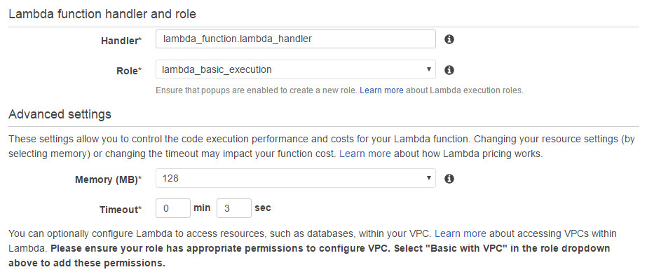 Configuring-Lambda-function-IAM-role-and-timeout