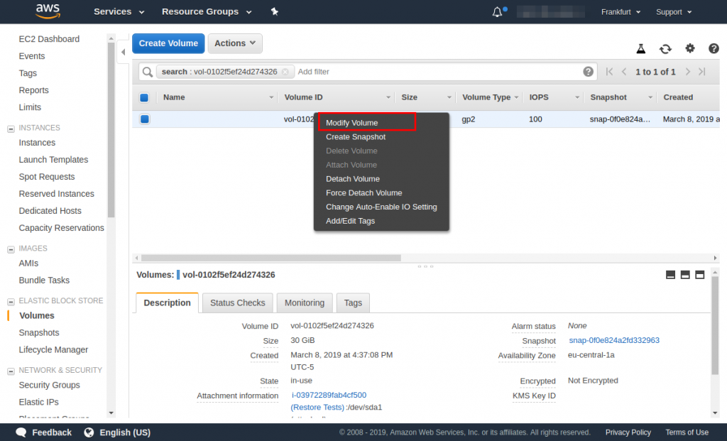 How to Resize an Amazon Elastic Block Store Volume