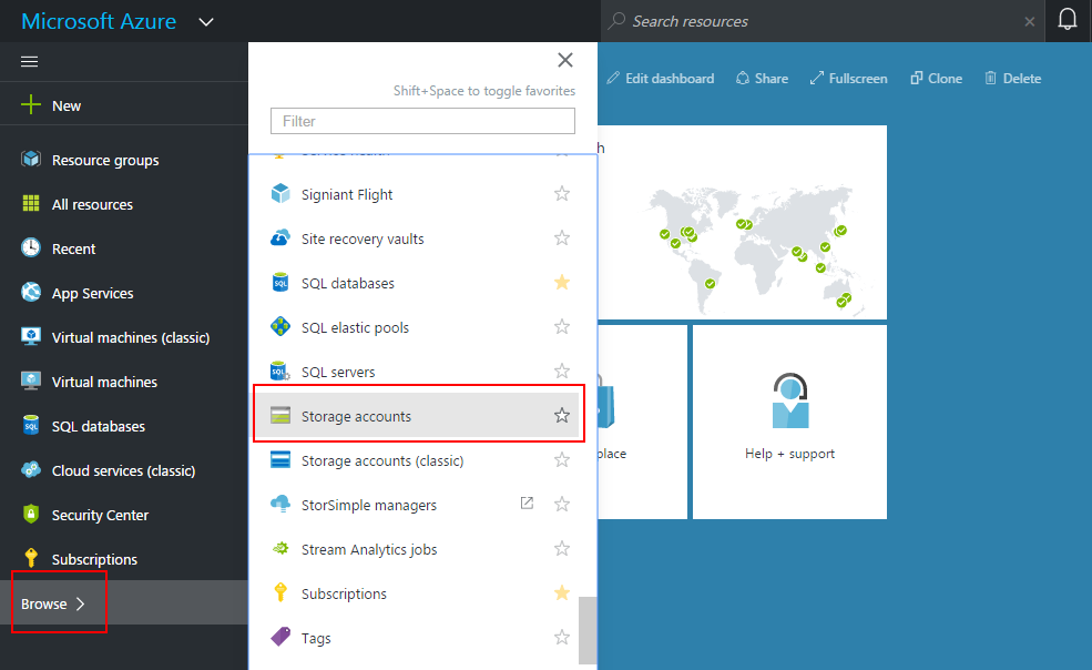 creating-new-storage-account-in-microsoft-azure