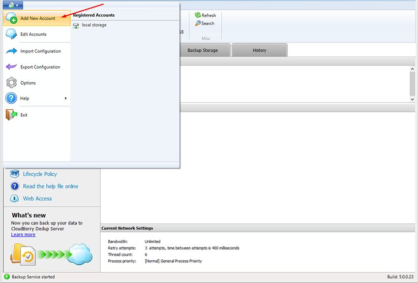 how-to-use-b2-cloud-storage-with-cloudberry-backup-add-new-account