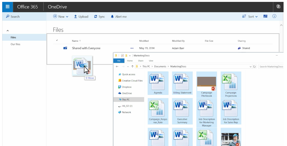 Office-365-one-drive-storage-console-screenshot