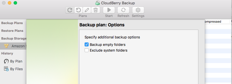 Configuring Time Machine backup - CloudBerry Backup - step 4