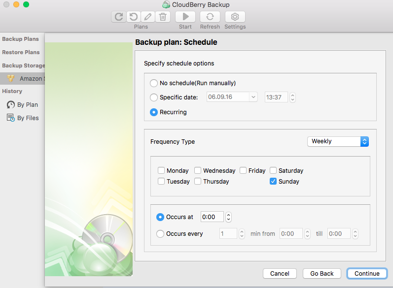 Configuring Time Machine backup - CloudBerry Backup - step 7