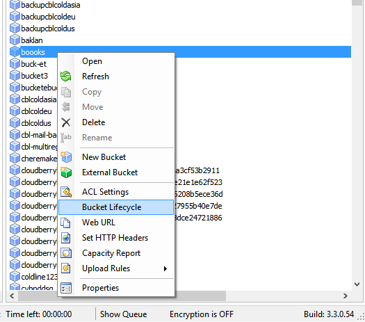 Creating lifecycle rules