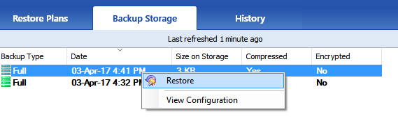 Restore VM