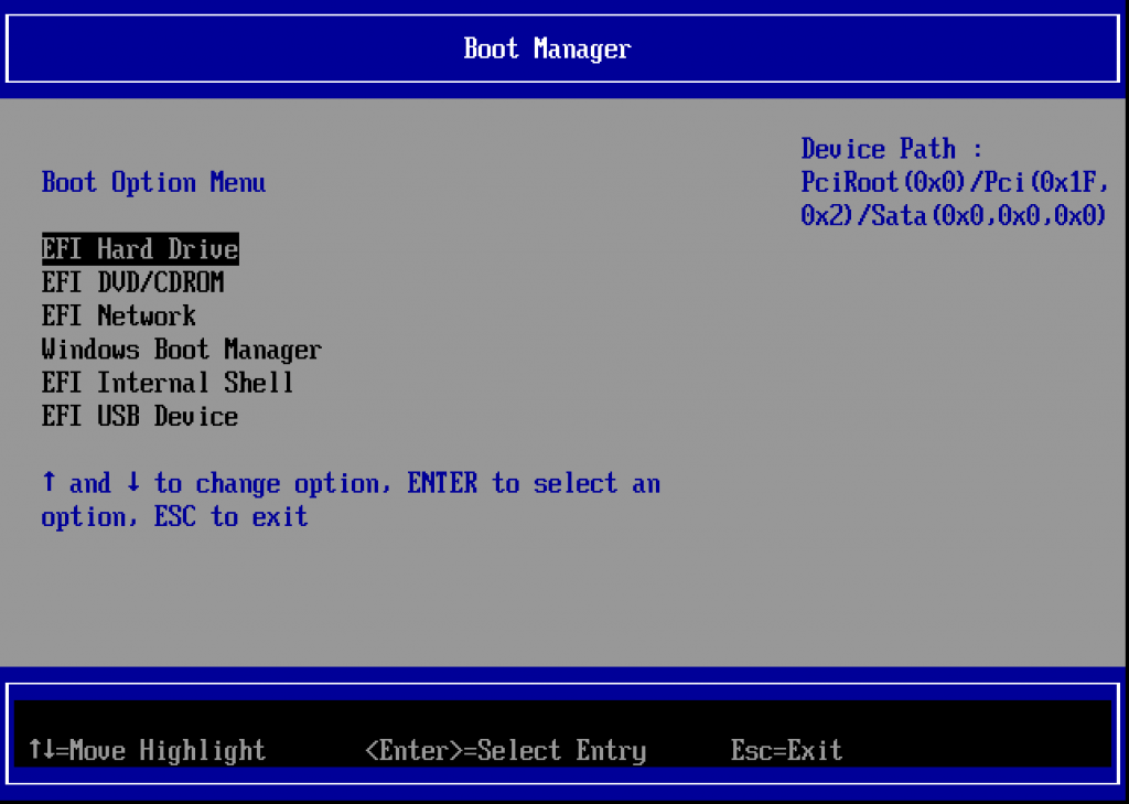 restored windows server is now ready to boot
