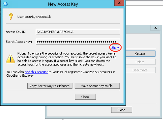 Specifying AWS credentials