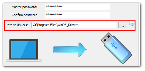 Creating Windows Server bootable USB: specifying path to drivers