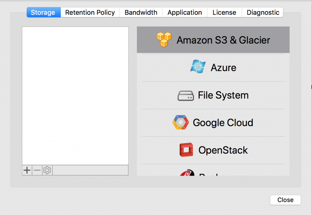 Support for S3-to-Glacier data transfer